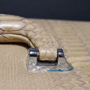 Makeup Case Vintage New? w/mirror removable tray & 4 plastic bottles with lids